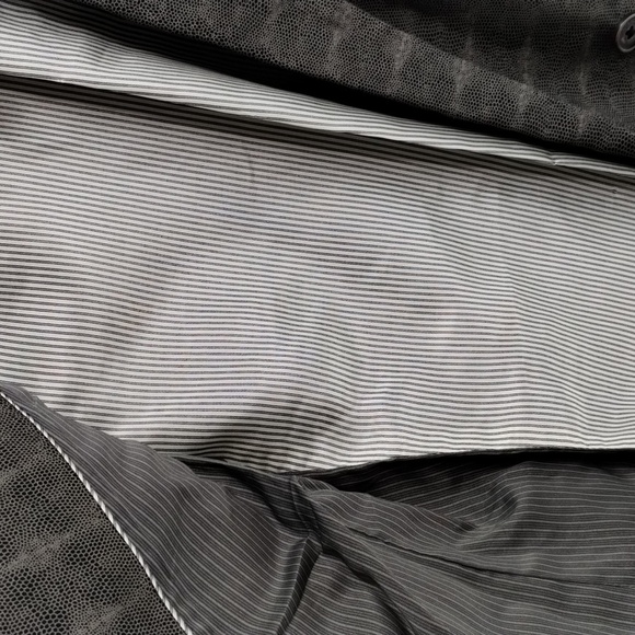 Maison Scotch blazer jacket Snakeskin fitted blazer two button taupe gray black - Picture 10 of 12